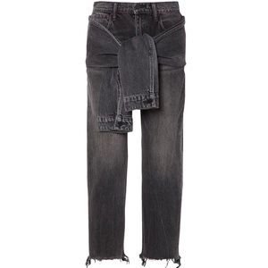 alexander wang tie front jeans